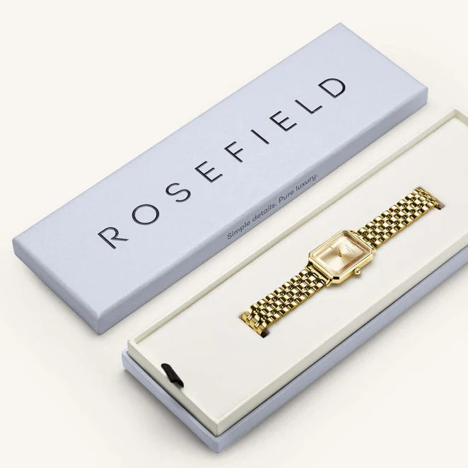 Rosefield Octagon Champagne Medium Watch OCGSG-O65