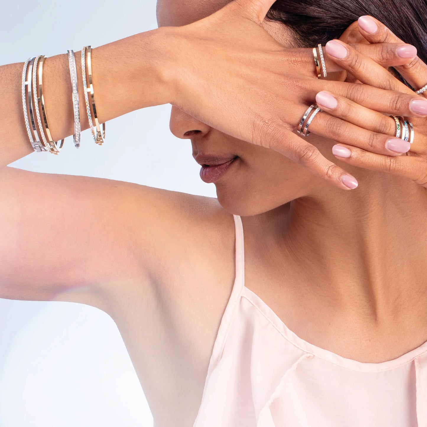 COEUR DE LION Eternal Unity Bangle gold-crystal 013632181617