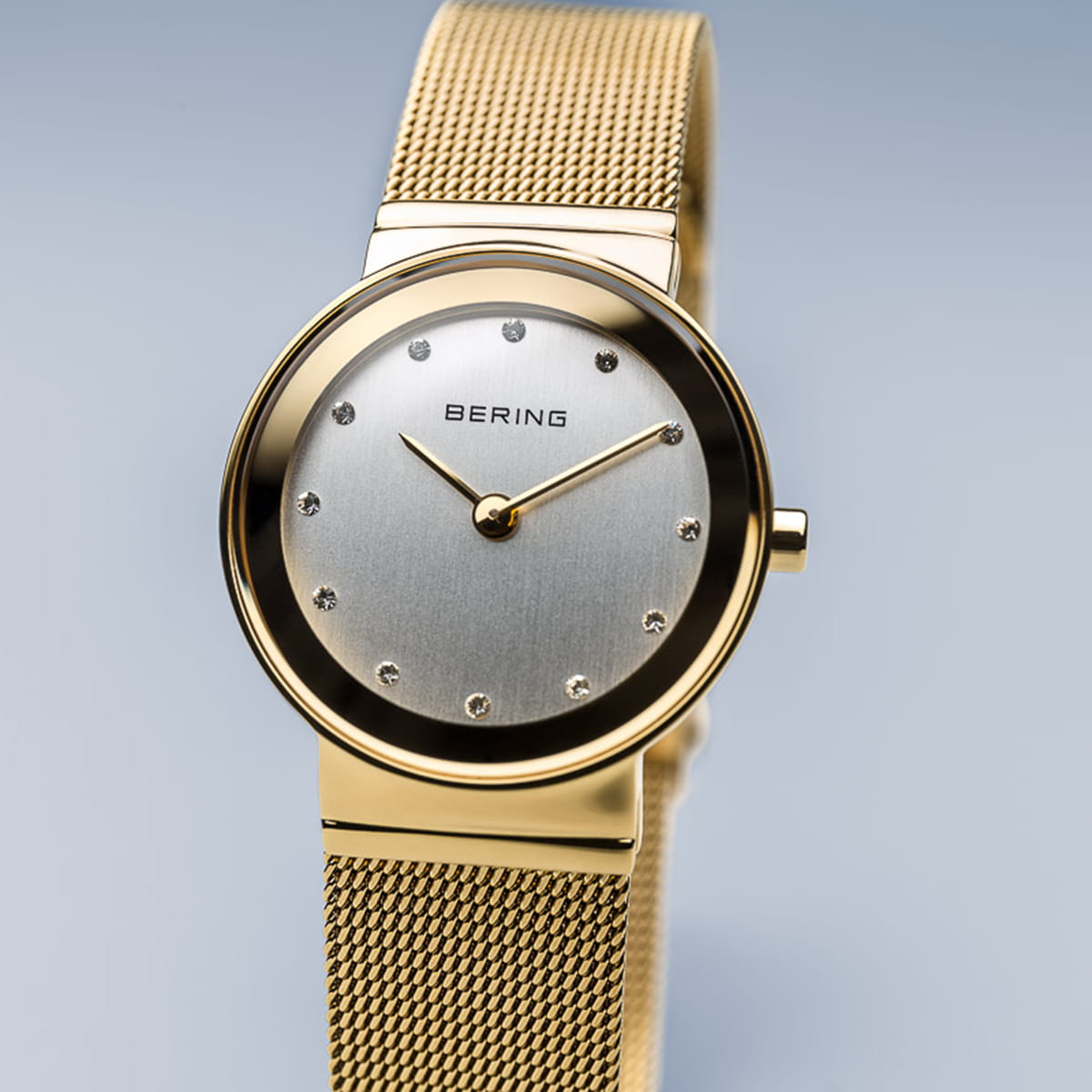 Bering Classic Gold Mesh Bracelet Watch 10126-334