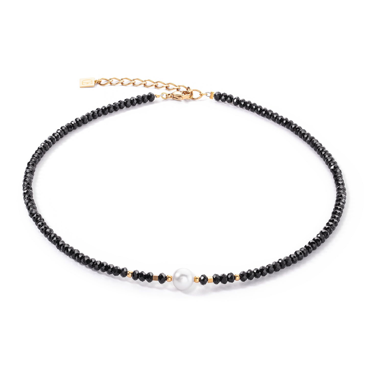 COEUR DE LION Mystic Pearl necklace gold-black 1131101314