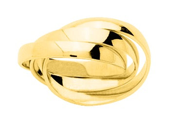 Bijoux D'Or 18ct Gold-Plated 3mm Russian Wedding Ring 117243