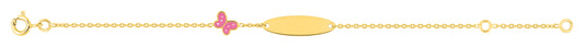 Bijoux D'Or 18ct Gold-Plated Child's Identity Bracelet 134061