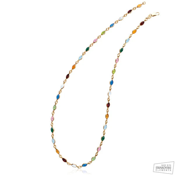 Amèlie 18ct Gold-Plated Crystal Necklace 18718145