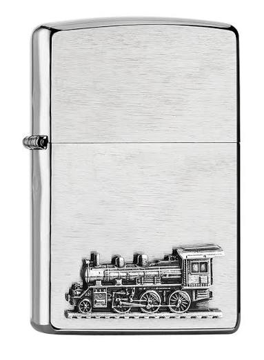Zippo Brushed Chrome Locomotive Windproof Lighter 2007833