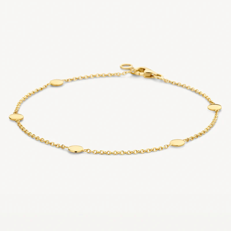 Blush Bracelet 2222YGO/18.5 - 14k Yellow Gold with Beads