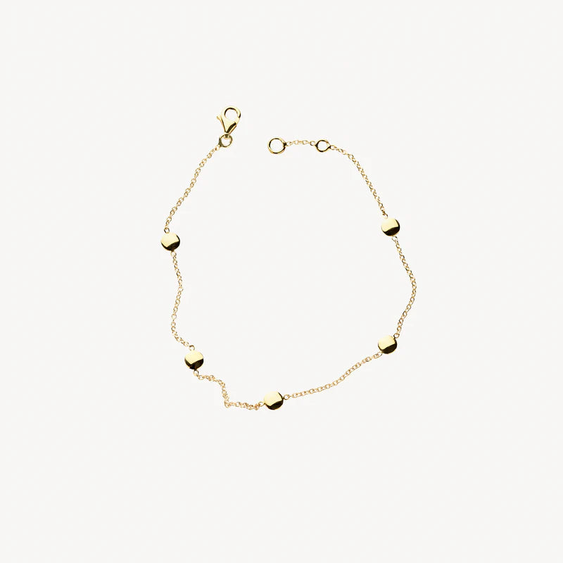 Blush Bracelet 2222YGO/18.5 - 14k Yellow Gold with Beads