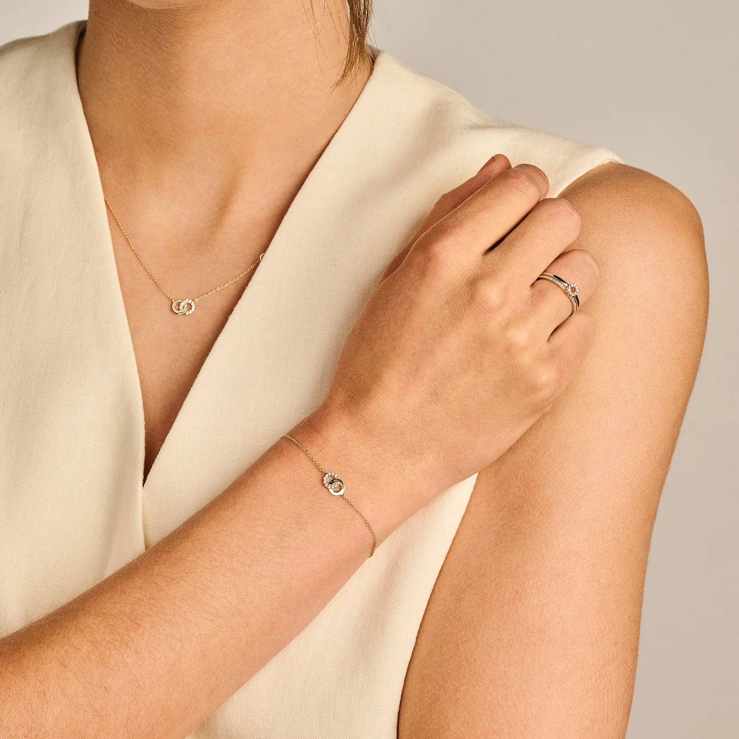 Blush Bracelet 2223YZI - 14k Gold with Zirconia