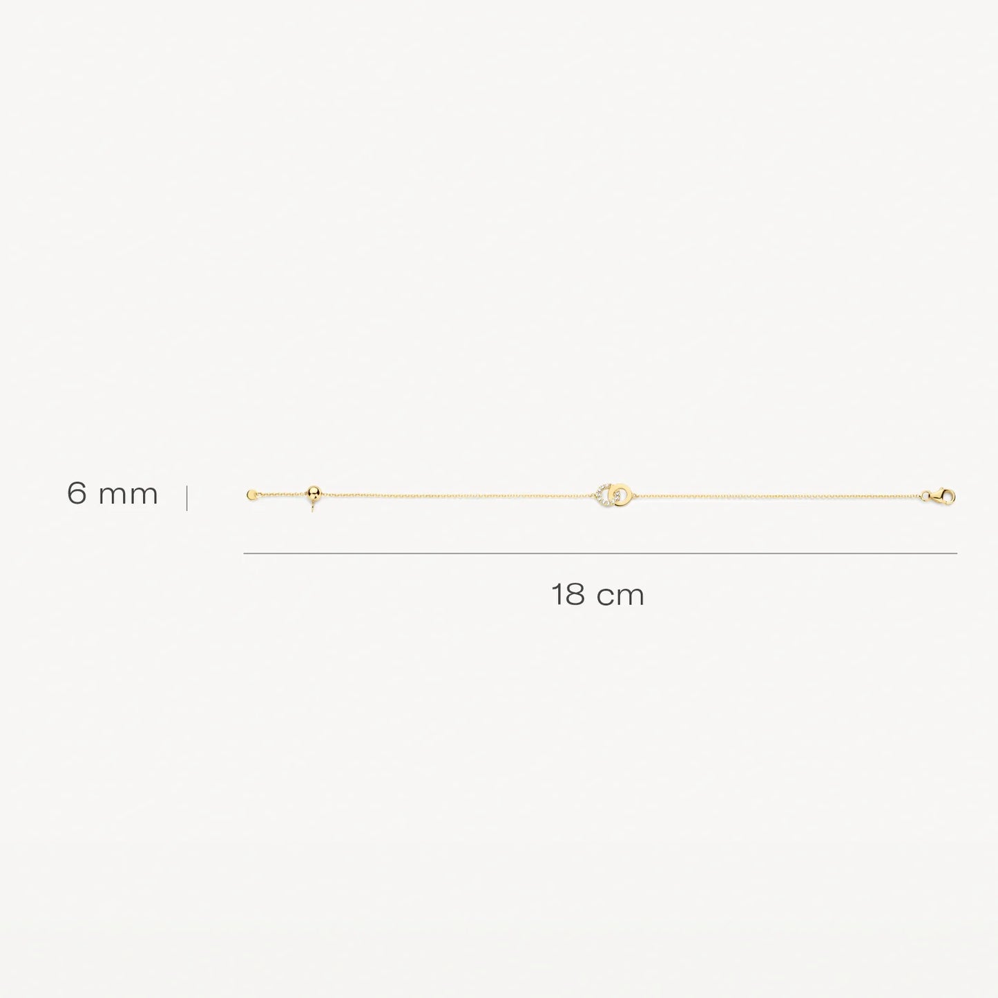 Blush Bracelet 2223YZI - 14k Gold with Zirconia