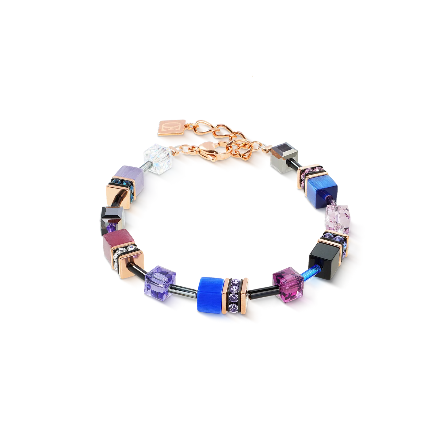 COEUR DE LION GeoCUBE® Iconic bracelet Blue Moon rose gold 2838300807