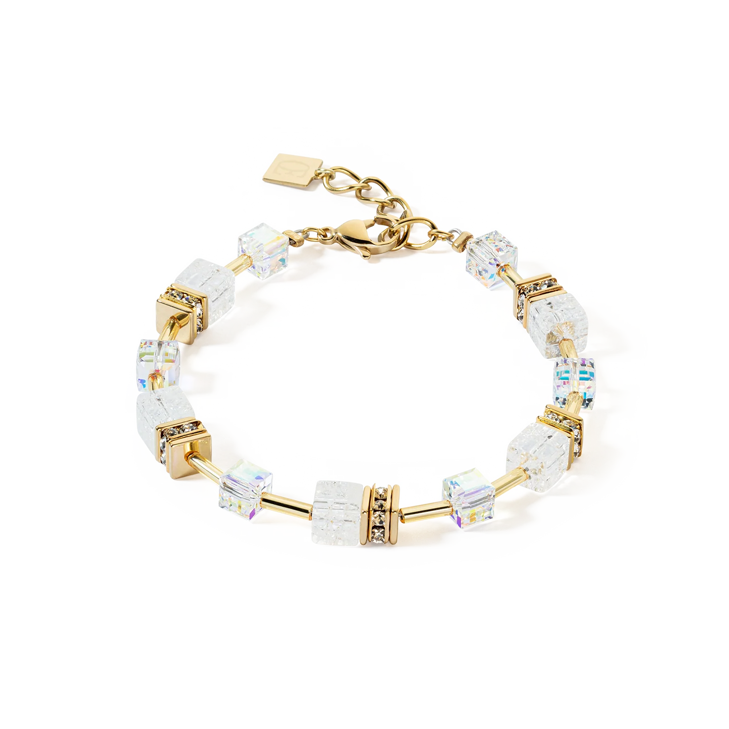 COEUR DE LION GeoCUBE® Iconic Nature bracelet gold white 3018301416