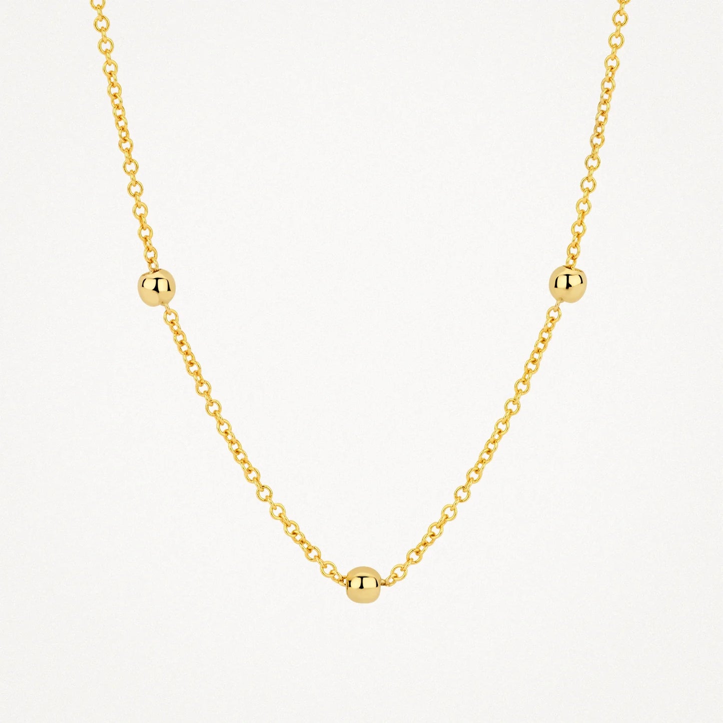 Blush Necklace 3145YGO - 14k Yellow Gold with Beads