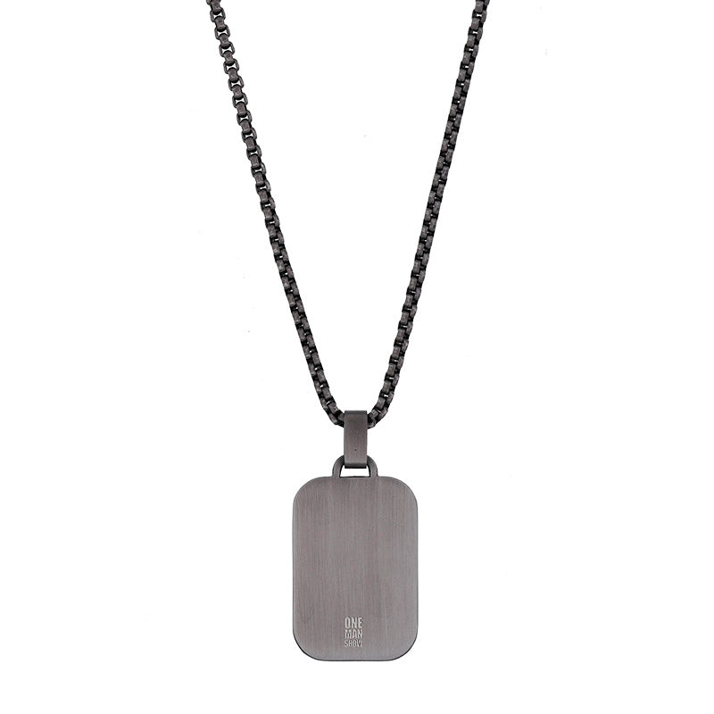 Men's Steel Pendant Hammered Finish 317720A