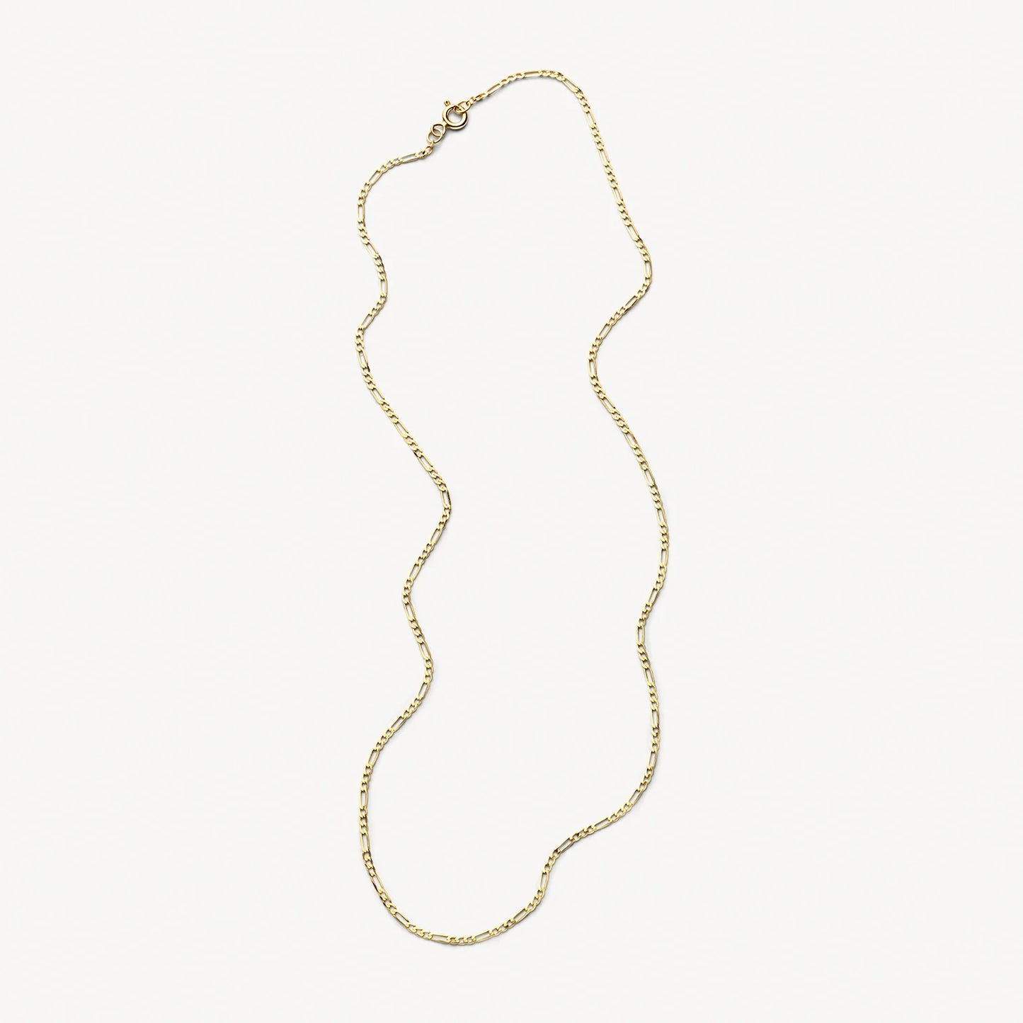 Blush Chain with figaro links 14k gold 3192YGO