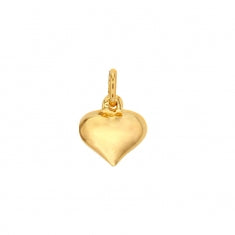 Bijoux D'Or 18ct Gold-Plated Puffed Heart Pendant 326808