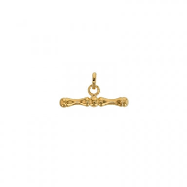 Bijoux D'Or 18ct Gold-Plated T-Bar Pendant 326181