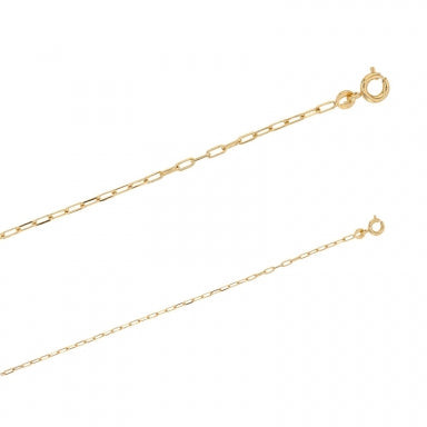 Bijoux D'Or 18ct Gold-Plated Paperlink Chain 327341
