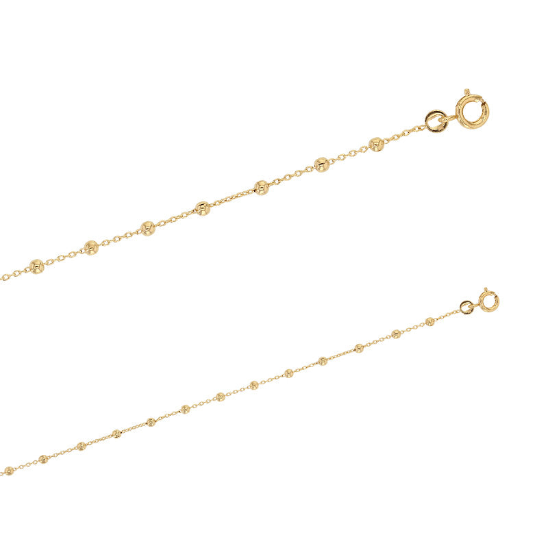 Bijoux D'Or 18ct Gold-Plated Bracelet with Beads 328036