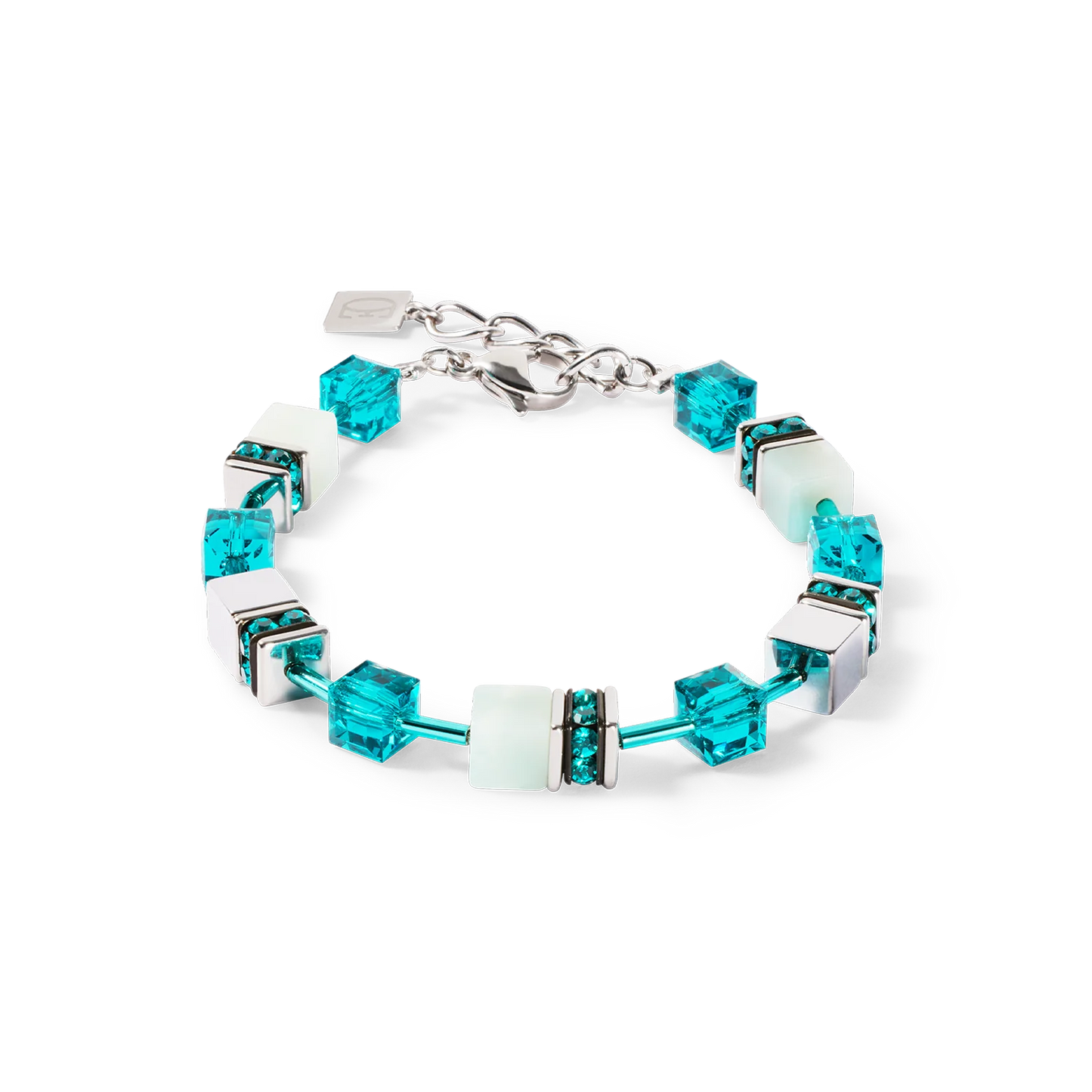 COEUR DE LION GeoCUBE® Iconic Precious bracelet silver-green 4010300548