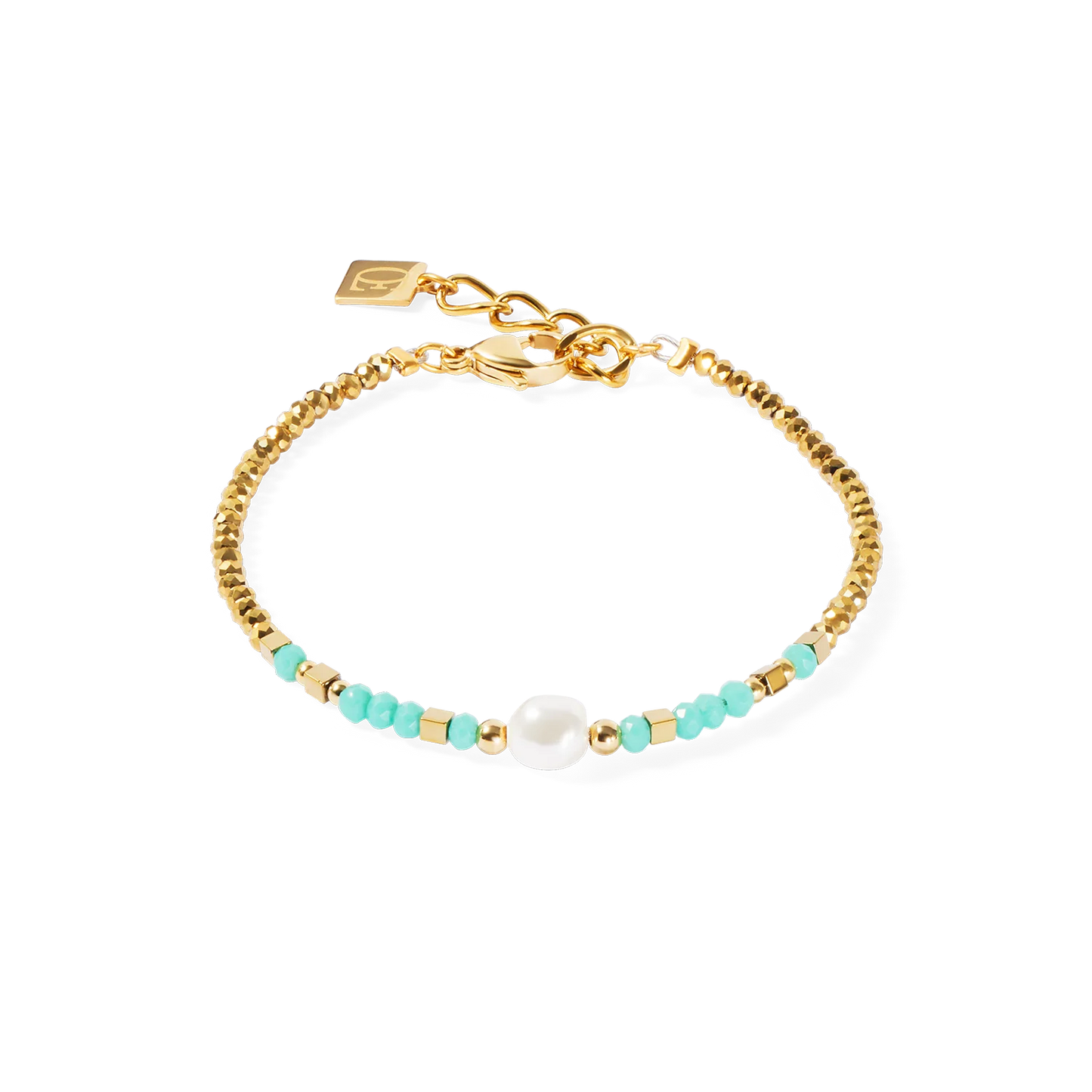 COEUR DE LION Bracelet Lagoon Pearl gold-mint 4358300522