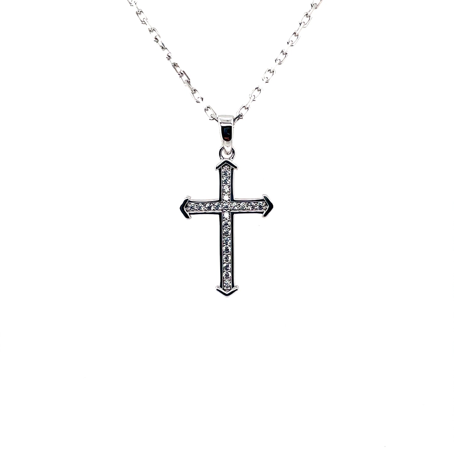 Sterling Silver CZ Cross SP5294