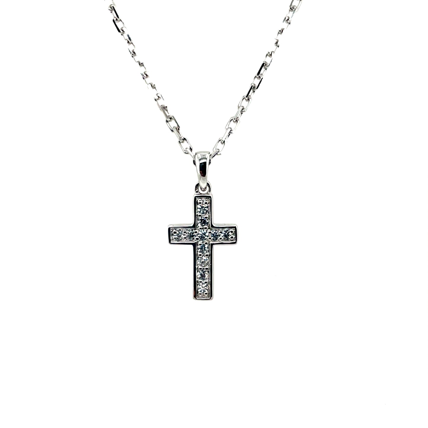 Sterling Silver CZ Cross SP5306
