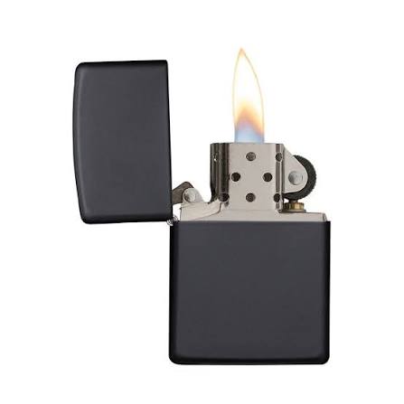 Zippo Media Chrome Black Windproof Lighter 60001320