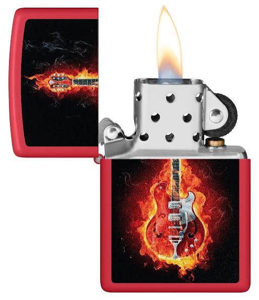 Zippo Burning Guitar Design Windproof Lighter 60007670