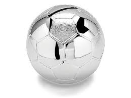 Silverplated Football Money Box 6303