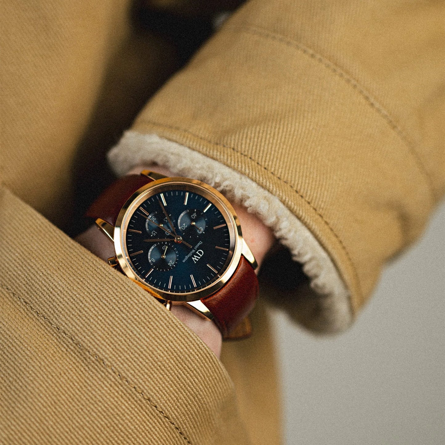 Daniel Wellington 42mm ICONIC CHRONOGRAPH ST MAWES ARCTIC RG DW00100639