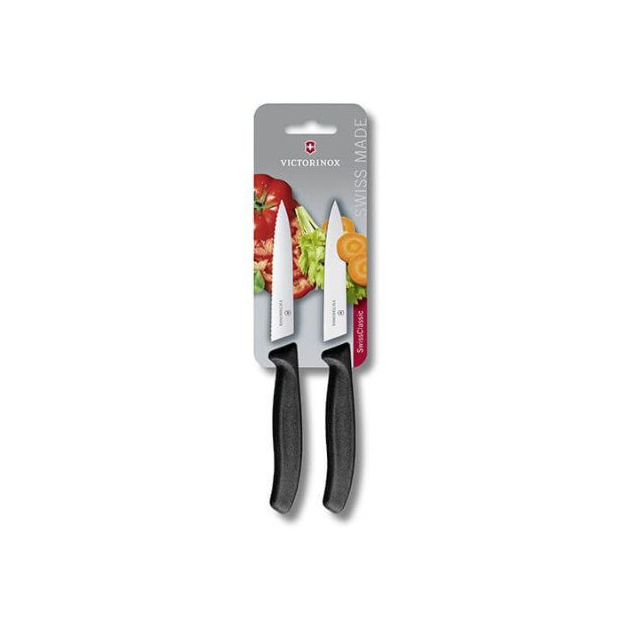 Victorinox SwissClassic serrated/smooth vegetable knives set of 2 67796