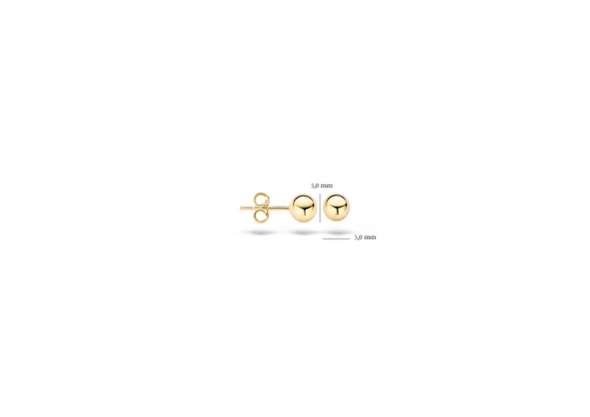Blush Ear studs 7122YGO - 14k Yellow gold 5mm Ball Studs