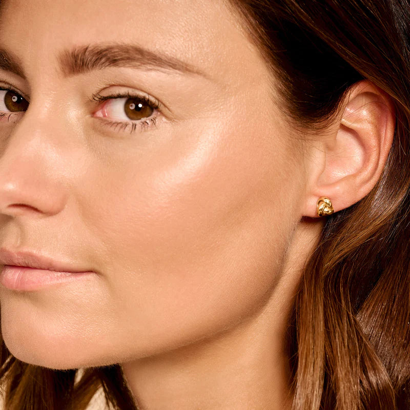 Blush Ear studs 7145YGO - 14k Yellow gold Knot Studs
