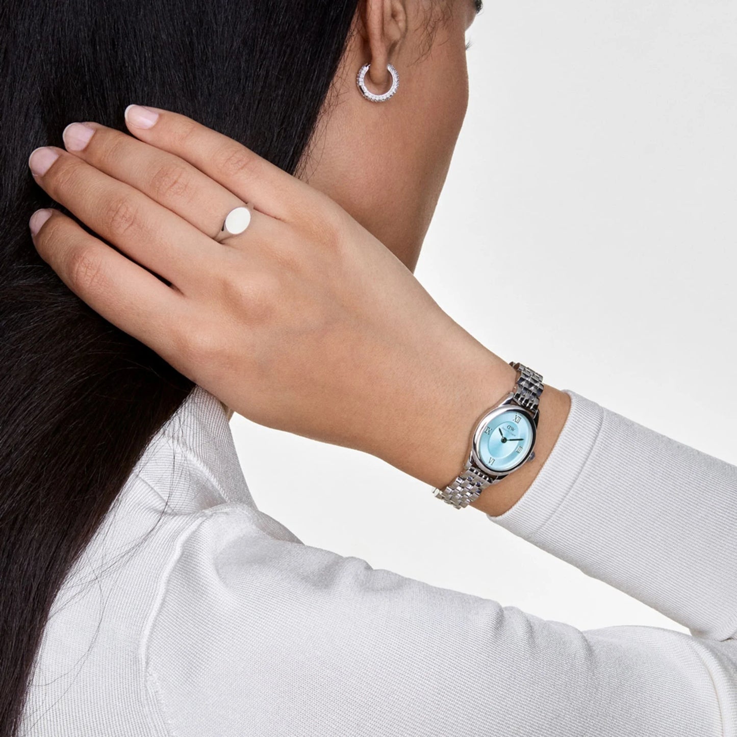 Daniel Wellington Ophelia Mini Ice Blue Silver DW00100809