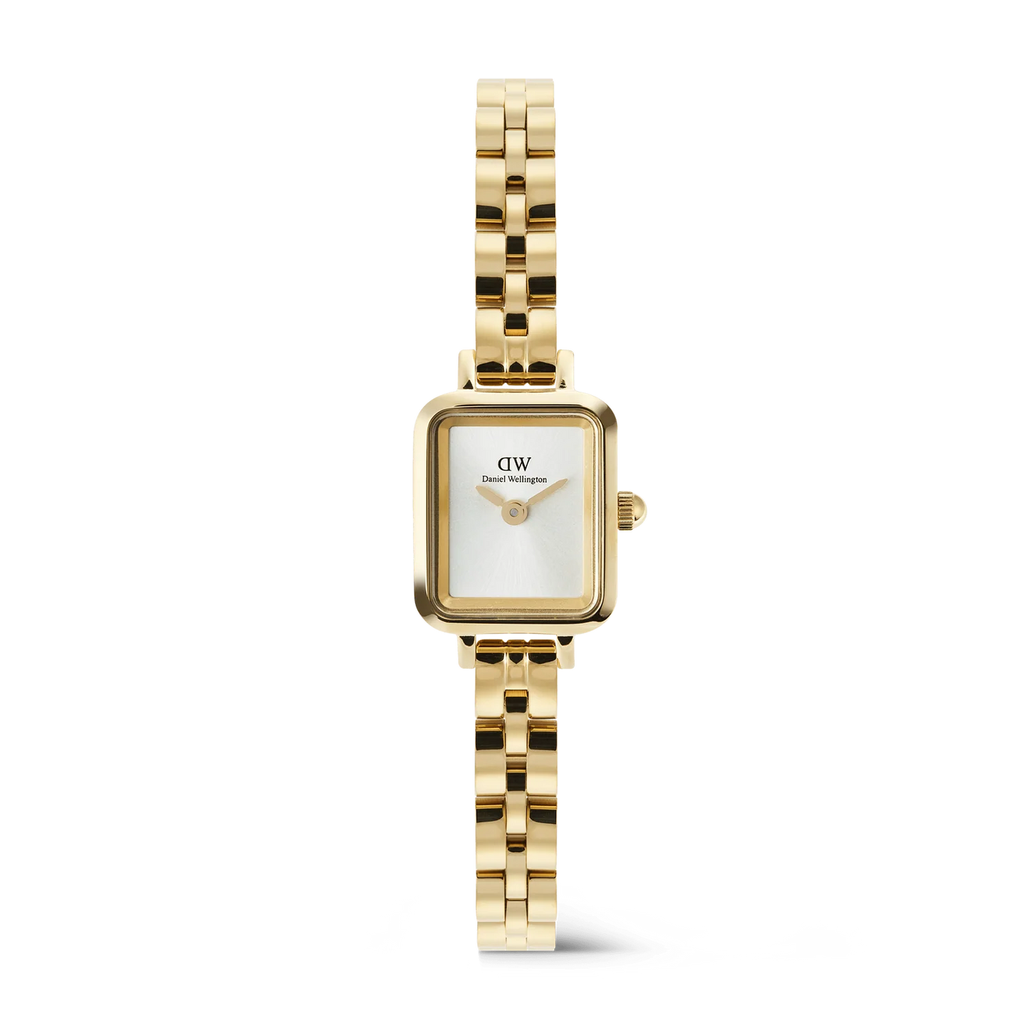 Daniel Wellington Quadro Mini Arch 3-link White Sunray Gold DW00100850