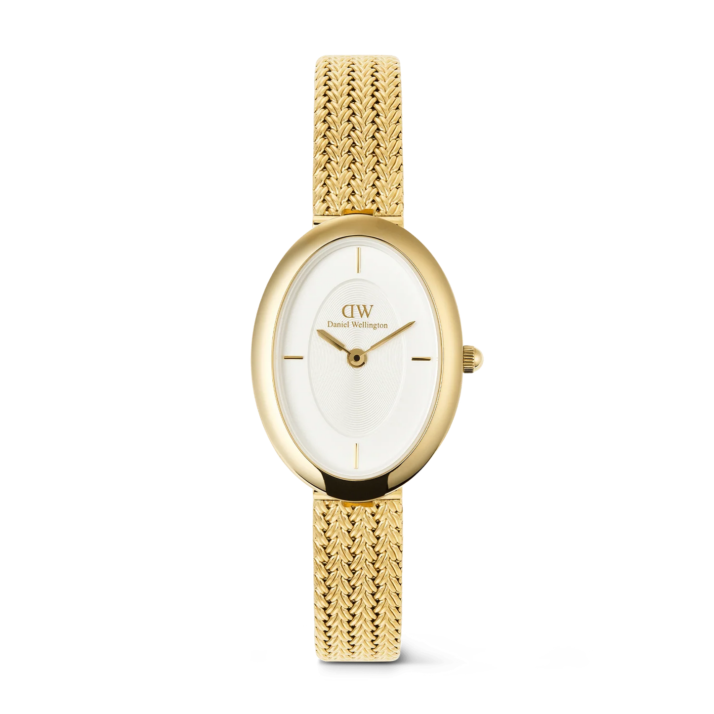 Daniel Wellington Juliette Braided Mesh White Sunray Gold DW00100882
