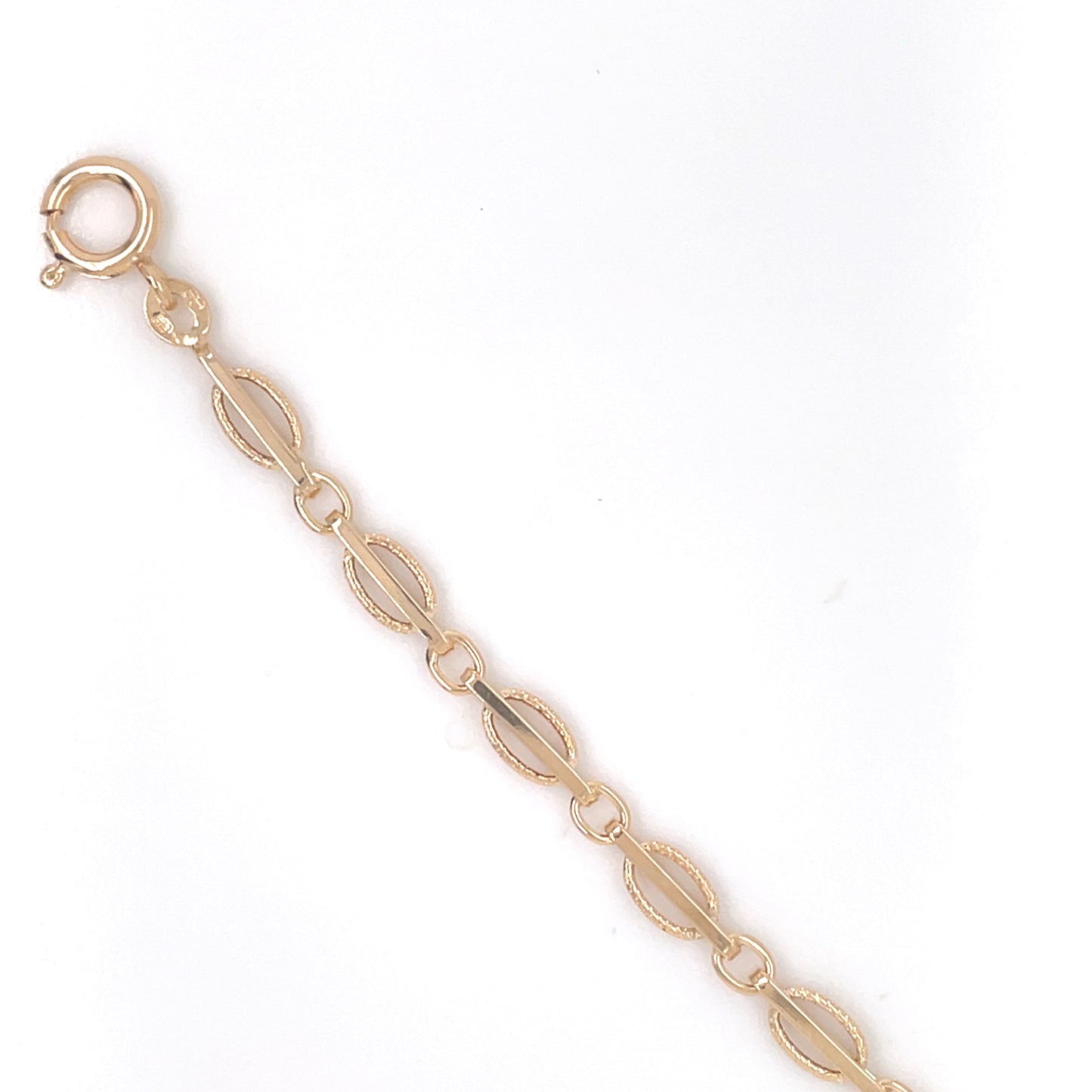 9ct Gold Oval Bar Bracelet GB485