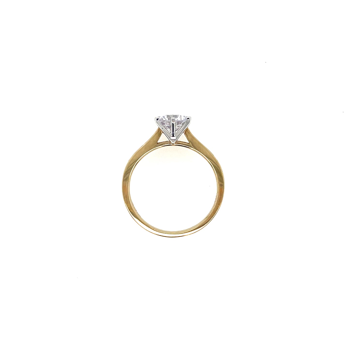 9ct Gold CZ Solitaire Ring GRZ378