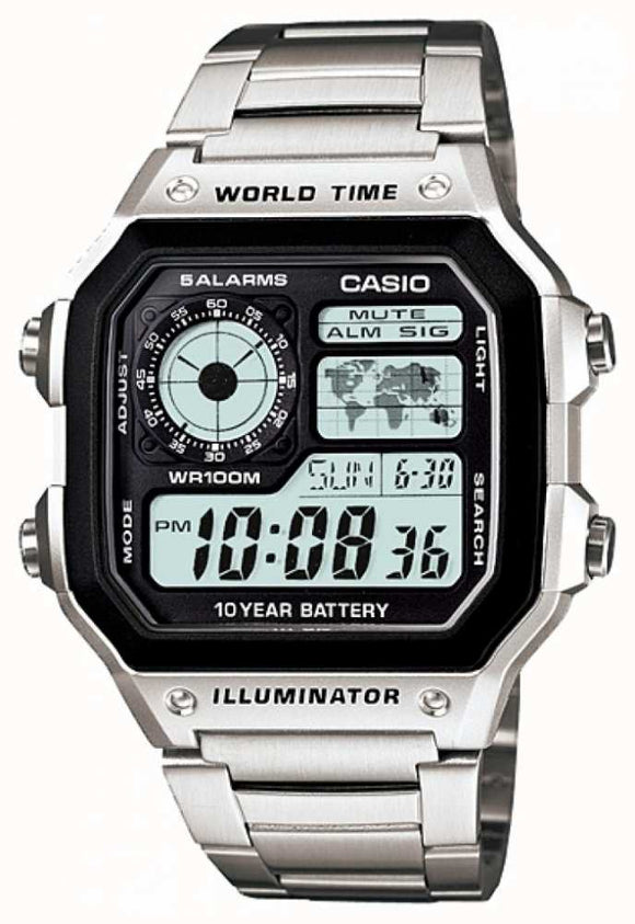 Casio Collection Digital Watch AE-1200WHD-1AVEF