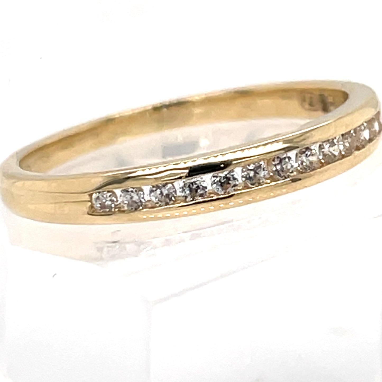 9ct Gold CZ Channel-set Eternity Ring GRA108