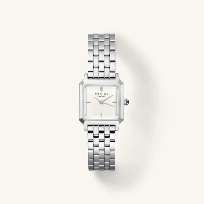 Rosefield Boxelle Silver Watch BWSSS-B02