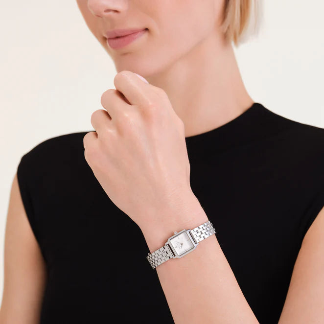 Rosefield Boxelle Silver Watch BWSSS-B02