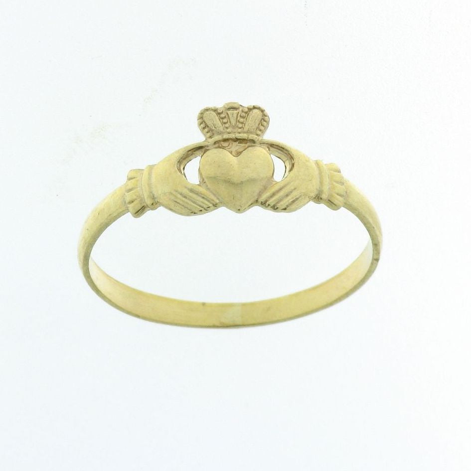 9ct Gold Ladies Light Claddagh Ring CLR11