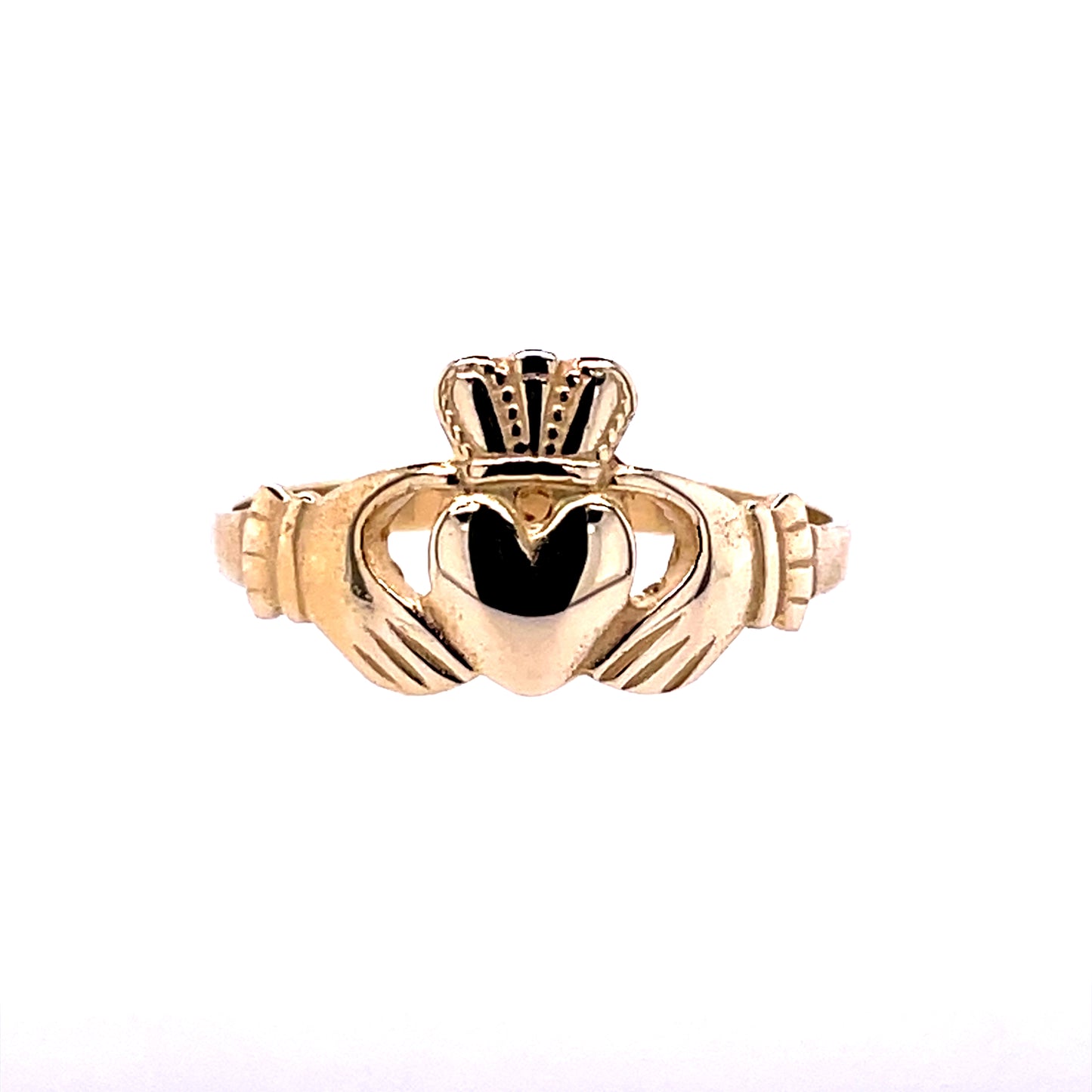 9ct Gold Ladies Claddagh Ring CR23