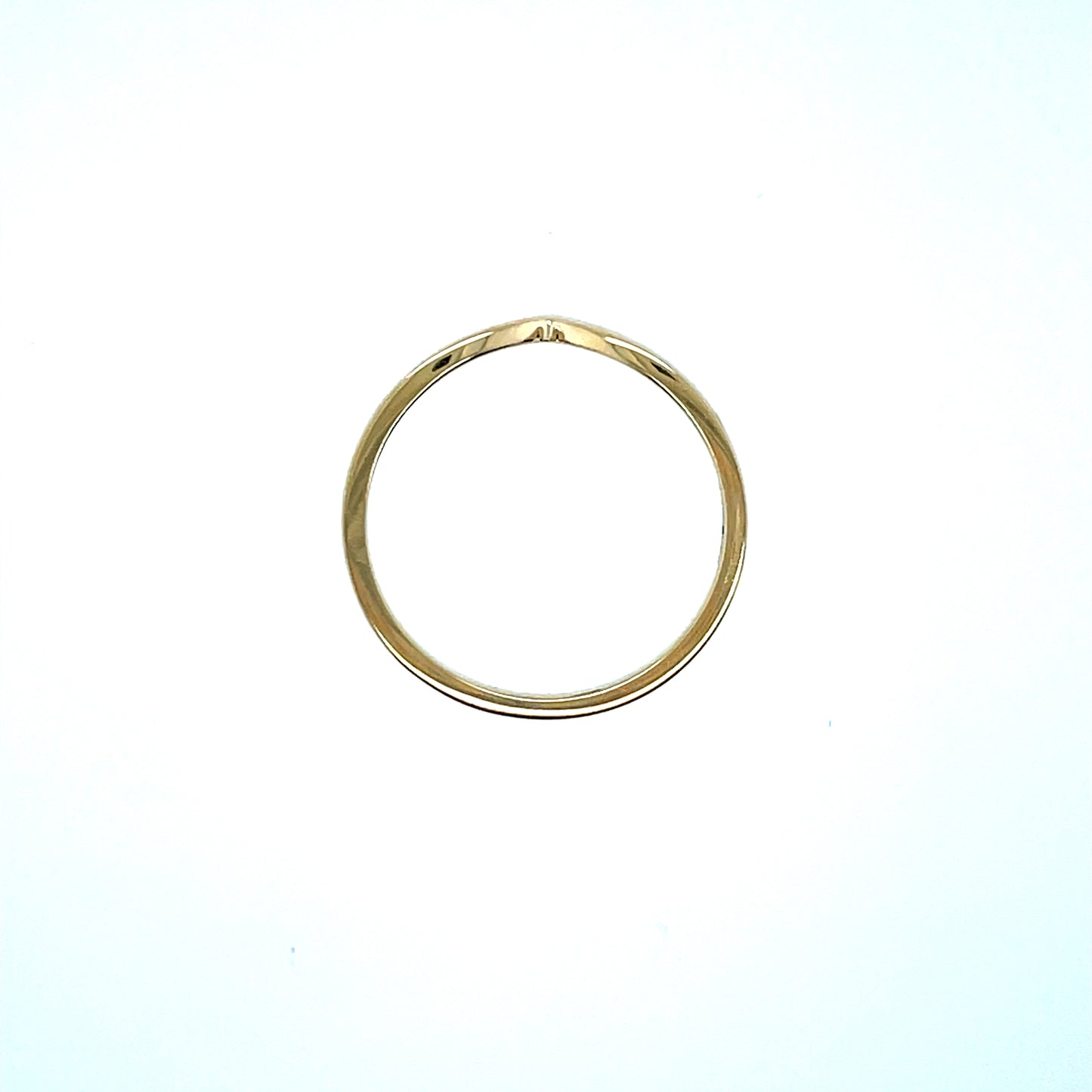 9ct Gold Wishbone Ring GR469