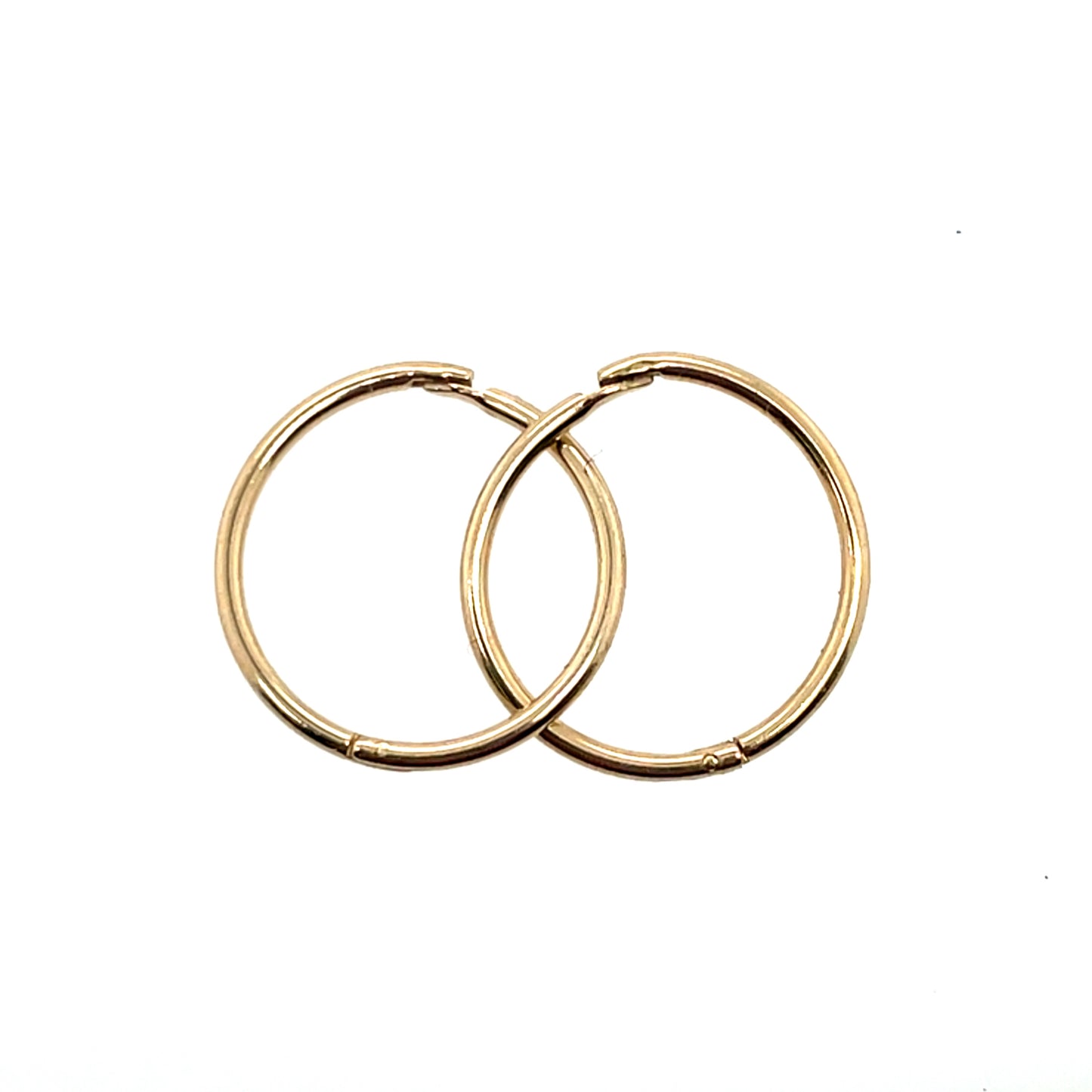 9ct Gold 12mm Hinged Sleeper Earrings ER7012