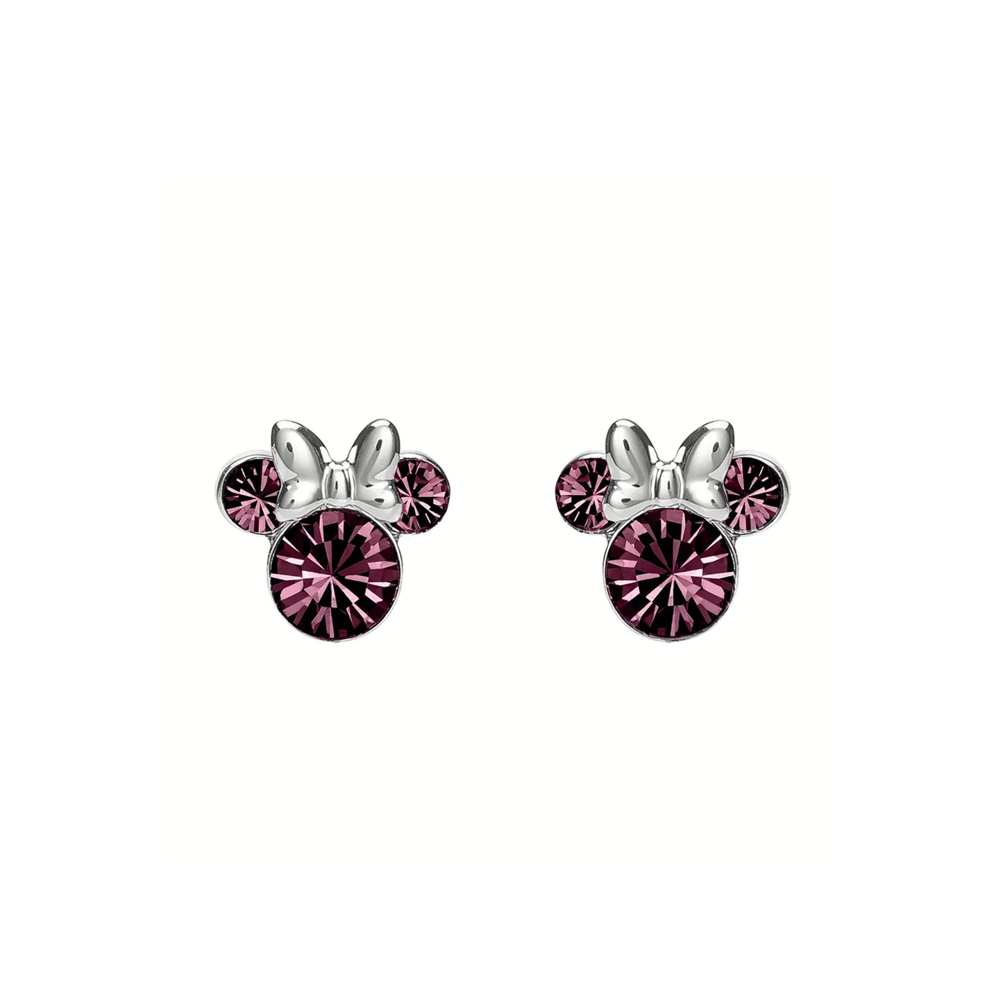 DISNEY MINNIE MOUSE CRYSTAL EARRINGS FEBRUARY ES00028FEB