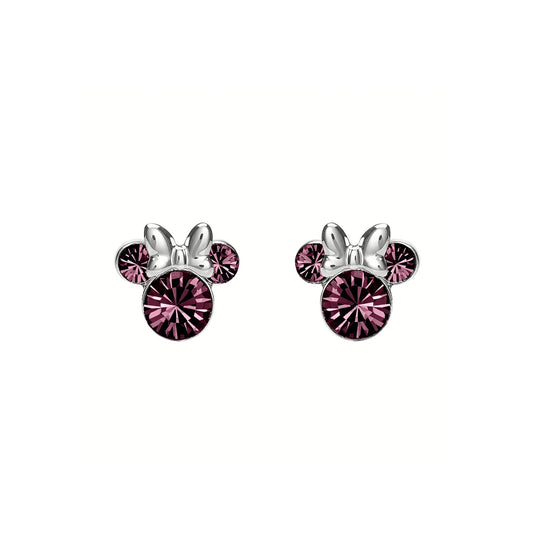 DISNEY MINNIE MOUSE CRYSTAL EARRINGS FEBRUARY ES00028FEB