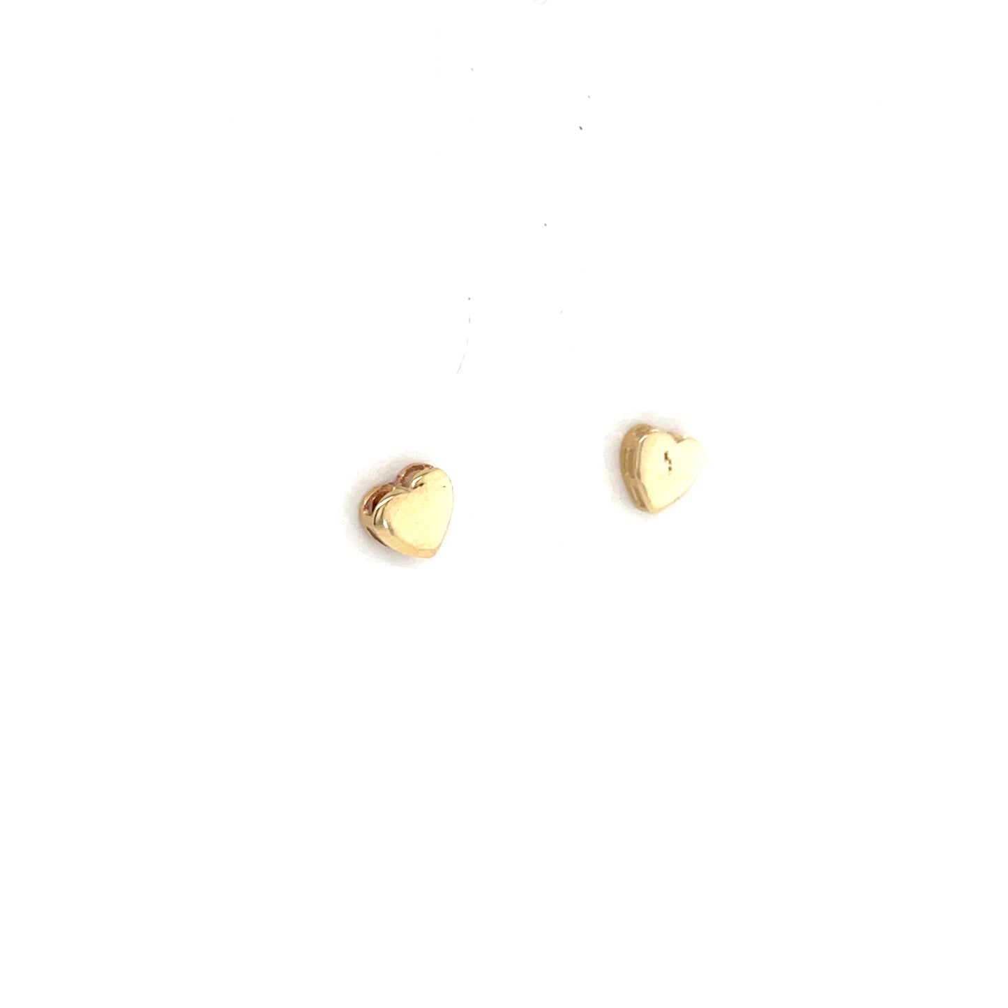 9ct Gold Cute Heart Stud Earrings GE1036