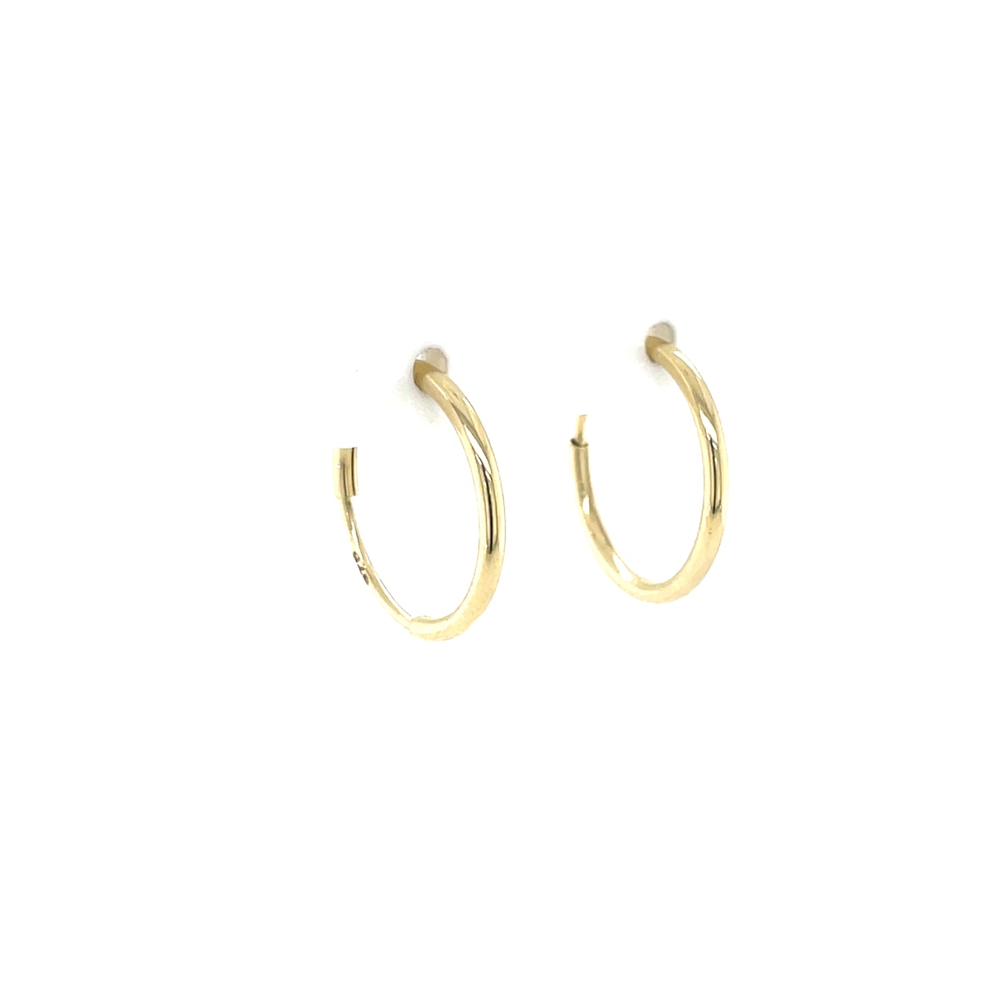9ct Gold 12mm Sleeper Earrings GE1039