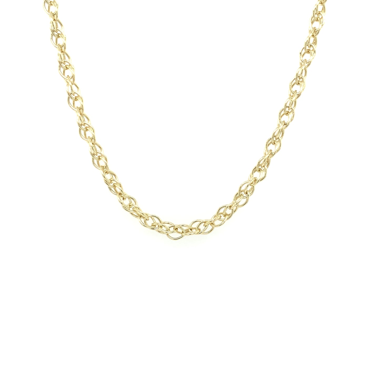 9ct Yellow Gold Prince of Wales Rope 18 Chain 18"/45cm GC598
